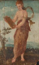 Woman with Text Panel, 1540-1570. Creator: Circle of Lambert Sustris.