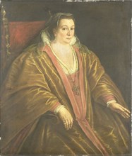 Portrait of a Woman, probably Morosina Morosini, Wife of Marino Grimani, the Doge of Venice, 1590-16 Creator: Workshop of Leandro Bassano.