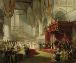 The Inauguration of King William II in the Nieuwe Kerk in Amsterdam on 28 November 1840, 1840-1845. Creator: Nicolaas Pieneman.