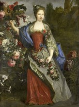 Portrait of a Woman, according to tradition Marie Louise Elisabeth d'Orléans (1695-1719), Duchesse d Creator: School of Nicolas de Largillière.
