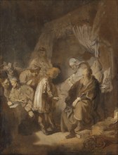 Joseph telling his dreams, 1633. Creator: Rembrandt Harmensz van Rijn.