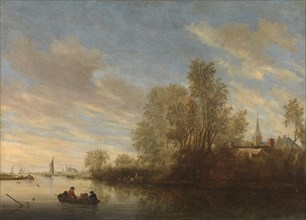 River view near Deventer, 1645. Creator: Salomon Ruysdael.
