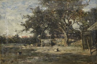 Farmyard at Noorden, 1870-1897. Creator: Willem Roelofs.