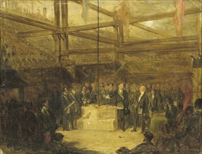 Ceremony of Scottish Freemasons, 1840-1870. Creator: Unknown.