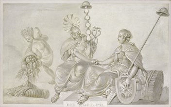 Allegory of the 'Treaty of Friendship and Commerce between the States General of the United Netherla Creator: Anon.