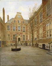 Courtyard of the Oost-Indisch Huis in Amsterdam, 1870-1880. Creator: Unknown.