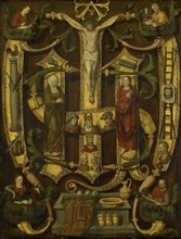 Monogram of Christ combined with Instruments of the Passion, c.1560. Creator: Anon.