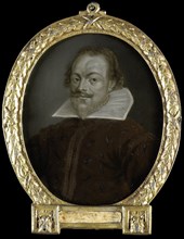 Portrait of Florentius Schoonhoven, Poet in Latin, Burgomaster of Gouda, 1700-1732. Creator: Arnoud van Halen.