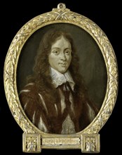 Portrait of Caspar van Kinschot, Poet, 1700-1732. Creator: Arnoud van Halen.