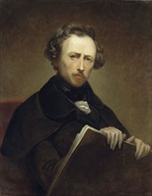 Self Portrait at the age of 43, c.1838. Creator: Ary Scheffer.