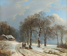 Winter Landscape, 1835-1838. Creator: Barend Cornelis Koekkoek.