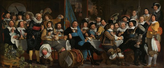 Banquet at the Crossbowmen’s Guild in Celebration of the Treaty of Münster, 1648. Creator: Bartholomeus van der Helst.