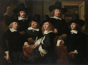 Six Regents and the Beadle of the Nieuwezijds Institute for the Outdoor Relief of the Poor, Amsterda Creator: Ferdinand Bol.