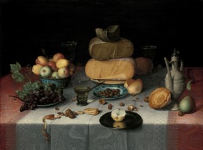 Still Life with Cheese, c.1615. Creator: Floris Claesz van Dijck.