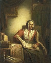 Old Woman Reading, 1834. Creator: George Gillis Haanen.