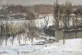 View of the Oosterpark, Amsterdam, in the Snow, 1892. Creator: George Hendrik Breitner.
