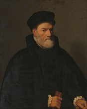 Portrait of an Old Man, probably Vercellino Olivazzi, Senator from Bergamo, 1560-1570. Creator: Giovan Battista Moroni.
