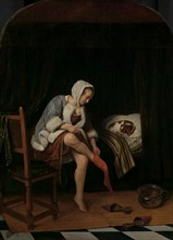 Woman at her Toilet, 1655-1660. Creator: Jan Steen.