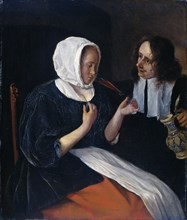 A couple drinking, 1660-1679. Creator: Jan Steen.