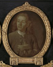 Portrait of Abraham Haen the Younger, Draftsman, Etcher and Poet in Amsterdam, 1732-1771. Creator: Jan Maurits Quinkhard.