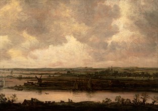 Panoramic View of the River Spaarne and the Haarlemmermeer, in or after 1644. Creator: Jan van Goyen.