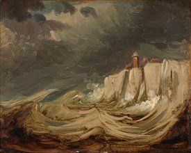 Storms on the Coast, 1830-1860. Creator: Johannes Tavenraat.