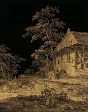 Shepherd at a Farmstead, 1780-1815. Creator: Leendert Overbeek.
