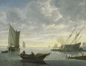 Caulking of a Vessel, 1660-1686. Creator: Lieve Verschuir.