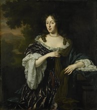 Portrait of Maria Schaep, Wife of Hendrick Bicker, 1682. Creator: Michiel van Musscher.