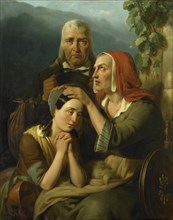 'A Mother's Blessing', 1844. Creator: Moritz Calisch.