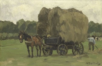 Hay Wagon, 1870-1939. Creator: Nicolaas Bastert.