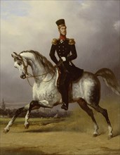 Equestrian Portrait of William II, King of the Netherlands, c.1830-c.1850. Creator: Nicolaas Pieneman.
