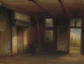Interior of the Tsar Peter House in Zaandam, 1851.  Creator: Pierre Henri Tetar Van Elven.