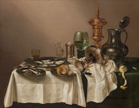 Still Life with a Gilt Cup, 1635. Creator: Willem Claesz Heda.