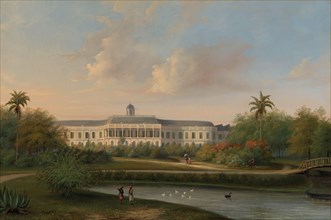 Rear View of Buitenzorg Palace before the Earthquake of 10 October 1834, 1834-1836. Creator: Willem Troost II.