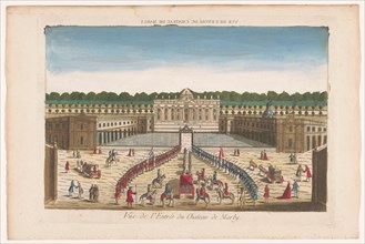 View of the front of the Château de Marly, 1700-1799. Creator: Unknown.