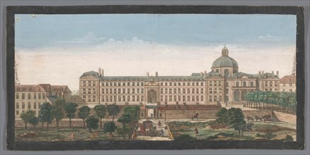 View of the Hôpital de la Salpêtrière in Paris, 1700-1799. Creator: Unknown.