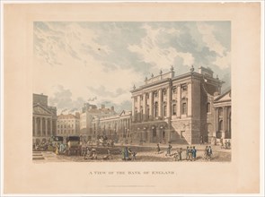 View of the Bank of England, 1816. Creator: Daniel Havell.