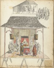 Chinese street theatre, 1779-1785. Creator: Jan Brandes.