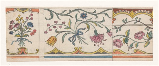 Flower borders, 1770-1808. Creator: Jan Brandes.