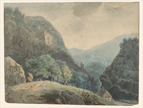 Mountain landscape, 1846. Creator: Monogrammist IVR.