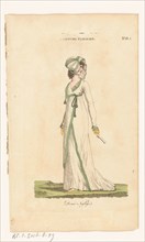 Magazine of Female Fashions of London and Paris. No. 28.3: Costume Parisien: Demi..., 1798-1806. Creator: Unknown.