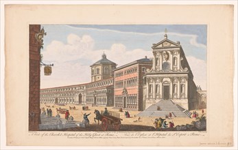 View of the Church of Santo Spirito in Sassia in Rome, 1750. Creator: Thomas Bowles.