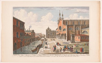 View of the church Santi Giovanni e Paolo in Venice, 1749. Creator: Thomas Bowles.