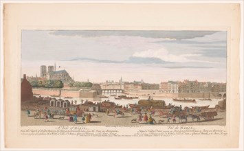 View of the city of Paris seen from the Quai de Miramion, 1749. Creator: Nathaniel Parr.