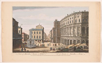 View of Marcellus's Theatre at Rome, 1750. Creator: Thomas Bowles.