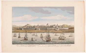 View of Fort Saint George at Madras, 1754. Creator: Unknown.