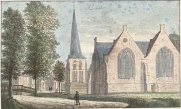 The church in Leimuiden, 1701-1759. Creator: Cornelis Pronk.