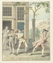 Scene from "Pefroen with the sheep head", 1734-1801.  Creator: Jacobus Buys.