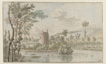 Landscape with Huis Kluys, near Brussels, 1674. Creator: Josua de Grave.